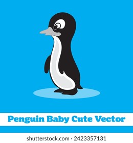 Penguin Baby Cute Vector Design Creative Concept
