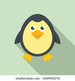 Penguin bath toy icon. Flat illustration of Penguin bath toy vector icon for web design