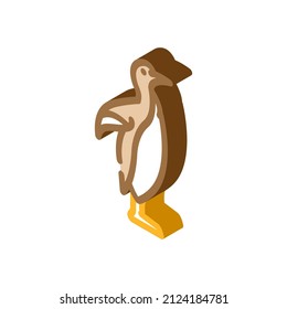 penguin bird isometric icon vector. penguin bird sign. isolated symbol illustration