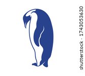Penguin bird logo design vector. Icon Symbol. Template Illustration