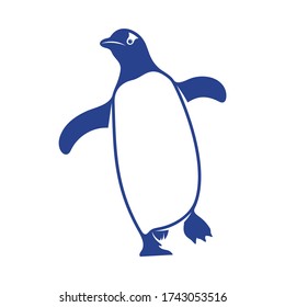 Penguin bird logo design vector. Icon Symbol. Template Illustration