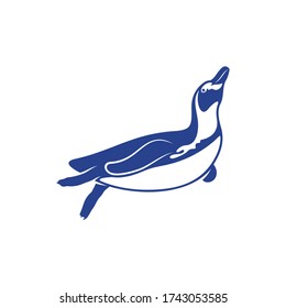Penguin bird logo design vector. Icon Symbol. Template Illustration