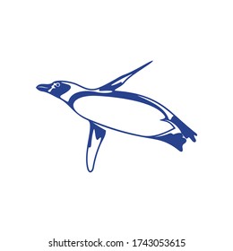 Penguin bird logo design vector. Icon Symbol. Template Illustration
