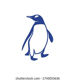 Penguin bird logo design vector. Icon Symbol. Template Illustration