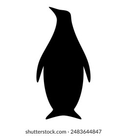 Silueta de pingüino. Imagen de Vector