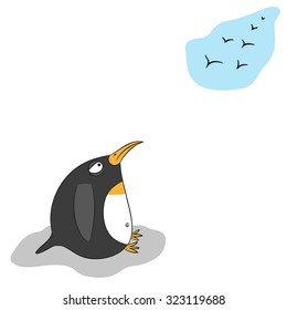 Penguin and birds