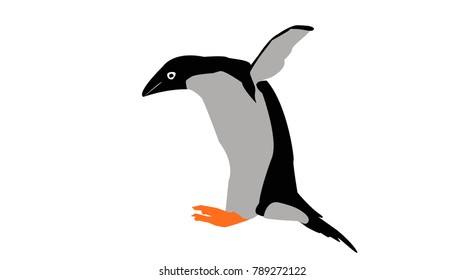 Penguin Black and Gray 