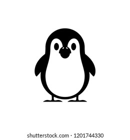 penguin black vector