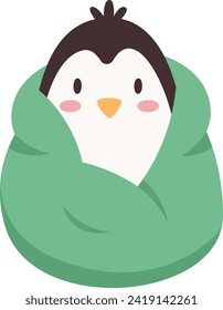 Ilustración De Pingüino En Vector De Mapa