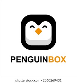 PENGUIN BOX LOGO DESIGN TEMPLATE
