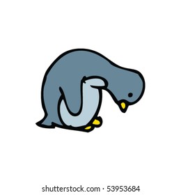 caricatura de pingüino