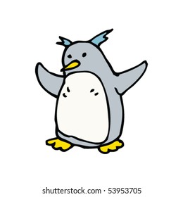 caricatura de pingüino