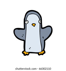 caricatura de pingüino