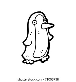 caricatura de pingüino