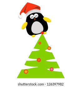 penguin cartoon character illustrator for design