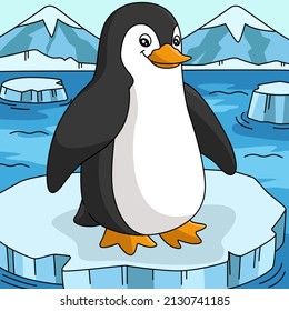 Penguin Cartoon Colored Aanimal Illustration