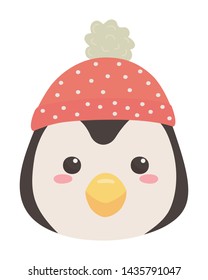 Penguin cartoon design vector