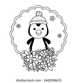 Penguin cartoon design vector illustrator
