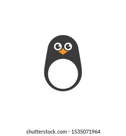 Penguin cartoon icon,vector on a white background