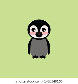 Penguin, cartoon, illustration, animal color icon