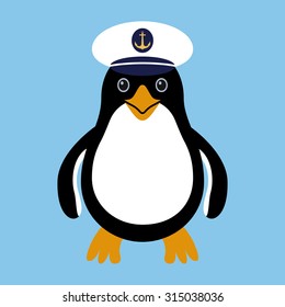 Penguin cartoon. Vector 