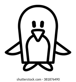 Penguin cartoon vector