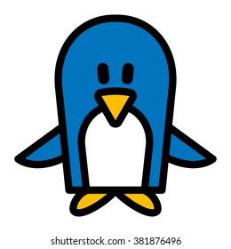 Penguin cartoon vector