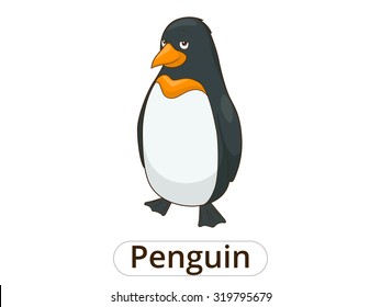 Penguin cartoon vector illustration