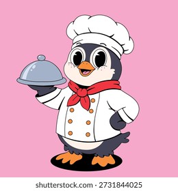 Penguin Chef Ready to Serve