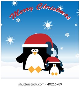 penguin christmas card