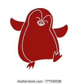 Penguin christmas cartoon