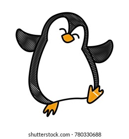 Penguin christmas cartoon