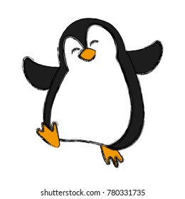 Penguin christmas cartoon