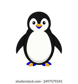 Penguin Color Illustration design eps file