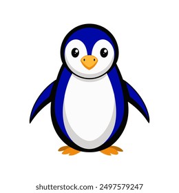 Penguin Color Illustration design eps file