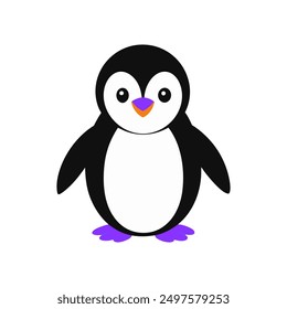 Penguin Color Illustration design eps file