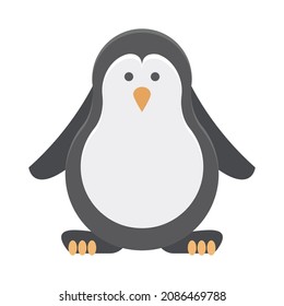 Penguin Color Vector Icon which can easily modify

