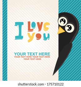 Penguin with compliments