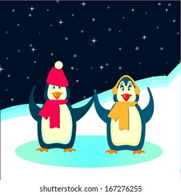 Penguin Couple 