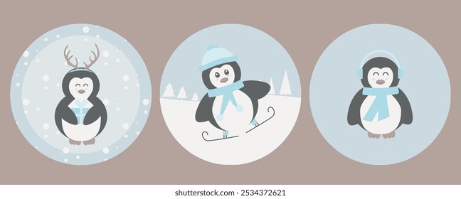 Pingüino Cupcake Toppers. Decoraciones de fiesta de pingüino de invierno. Añade un toque de adorable diversión invernal a tu fiesta con estos Penguin Cupcake Toppers! Perfecto para celebraciones de invierno.