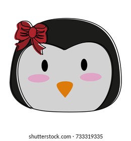 penguin cute animal cartoon icon image 