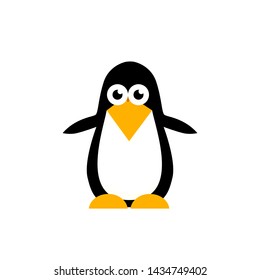 penguin cute cartoon icon vector on a white background
