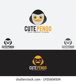 penguin cute Vector Design Template