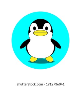 penguin design in simple style, Penguin design background for your website design, app, UI. Vector icon illustration, EPS10.