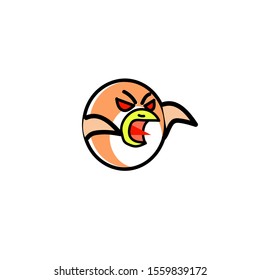 Penguin don logo design vector illustration design