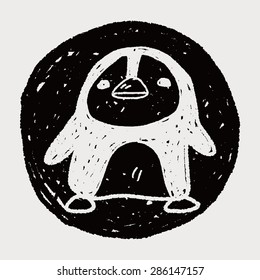 penguin doodle