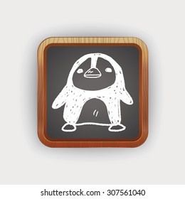 penguin doodle