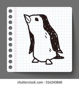 penguin doodle
