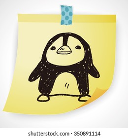 penguin doodle