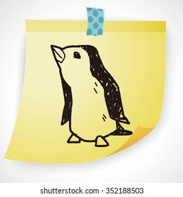 penguin doodle